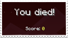 minecraft you died screen